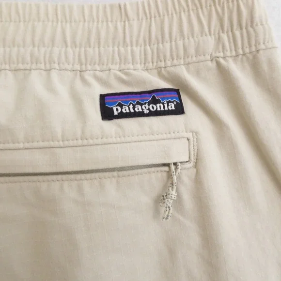 Patagonia Mens Nomader Jogger Pants Pelican Beige Elastic Waist Drawstring XXL